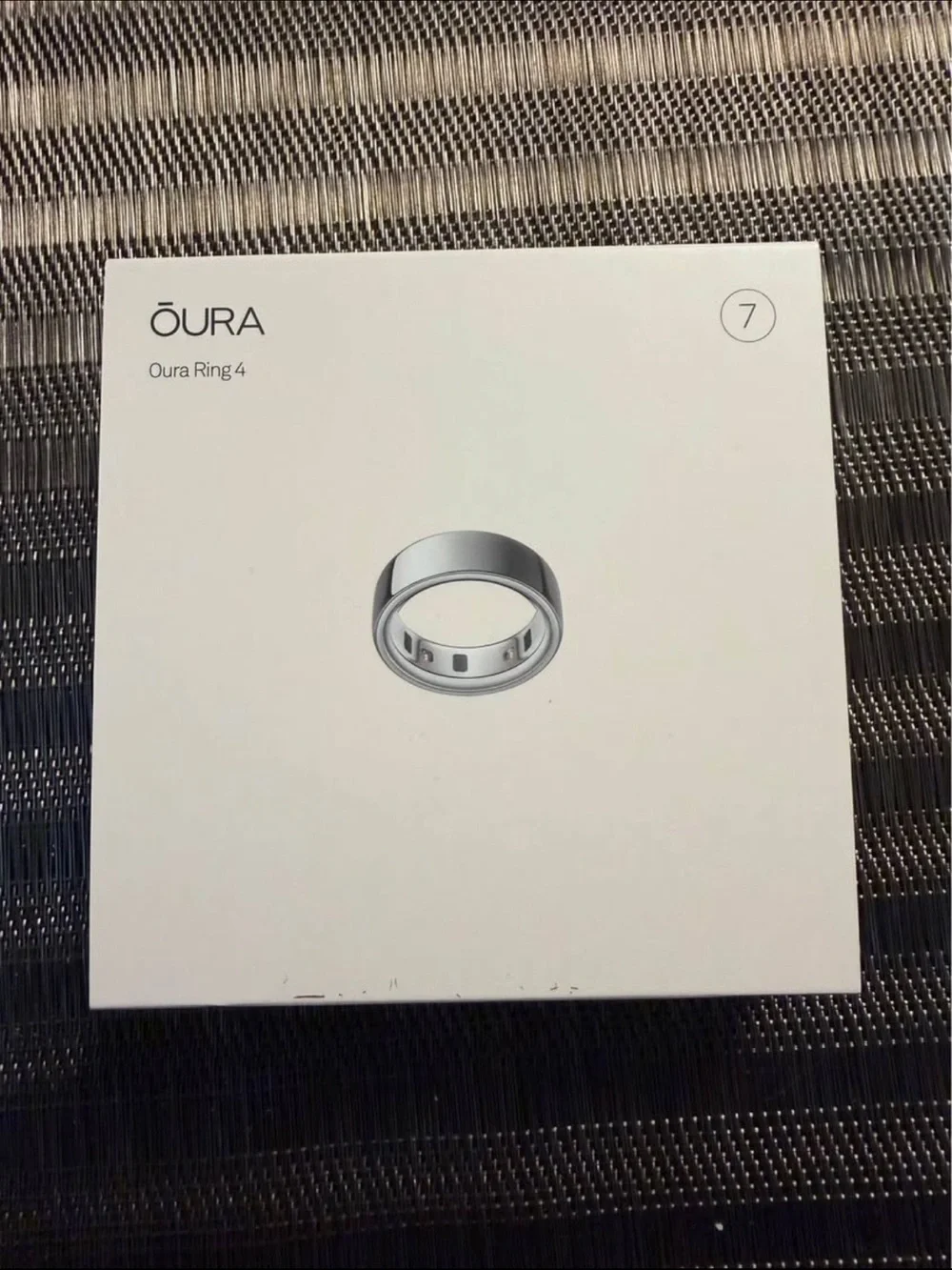 Oura Silver Smart Ring — Size 7
